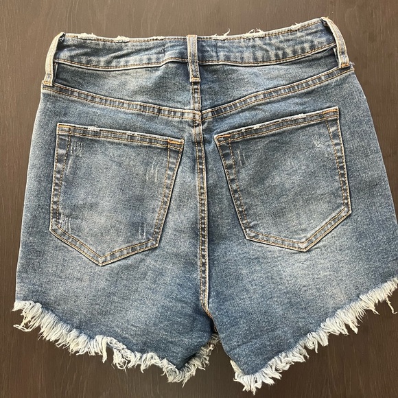 FREE PEOPLE HIGH WASTED denim shorts size 27 SOLD - Picture 3 of 7